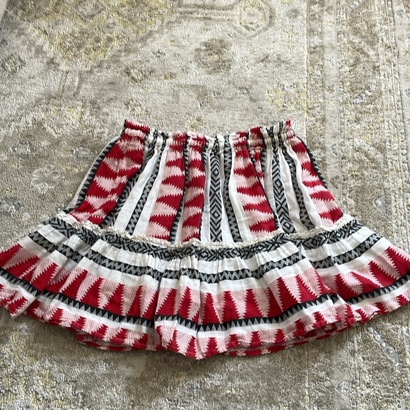 Elan Mini Ruffle Skirt Geo Print - Picture 6 of 8